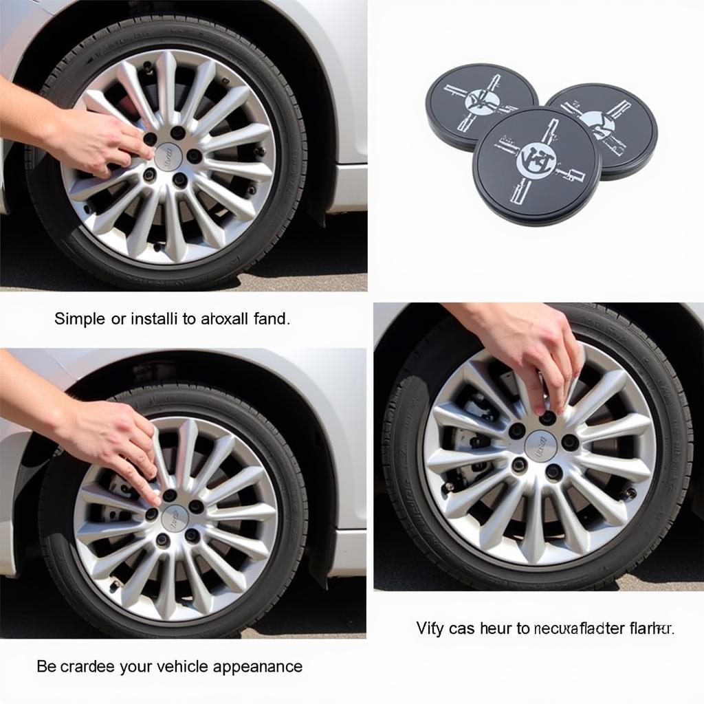 Installing HD Luxx Center Caps on a Car Wheel