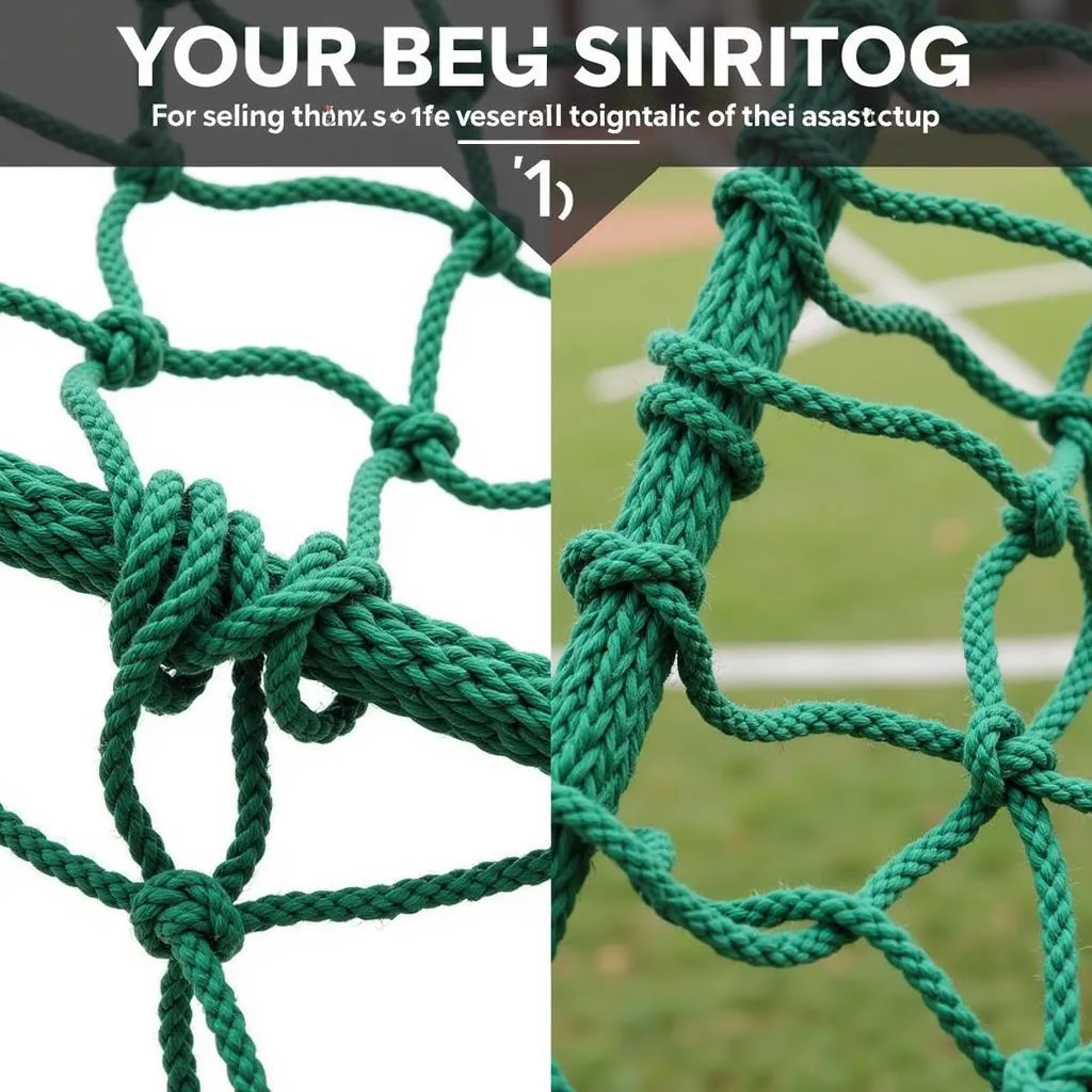 Heavy-Duty Baseball Batting Cage Net