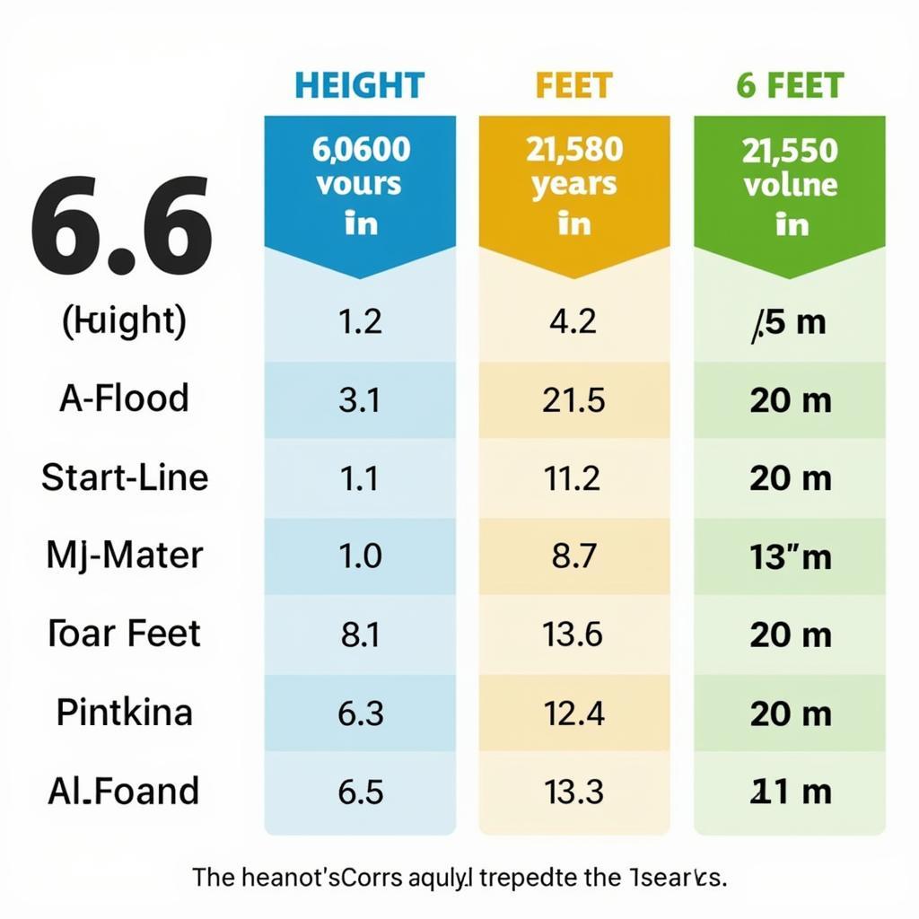 Height Conversion Chart