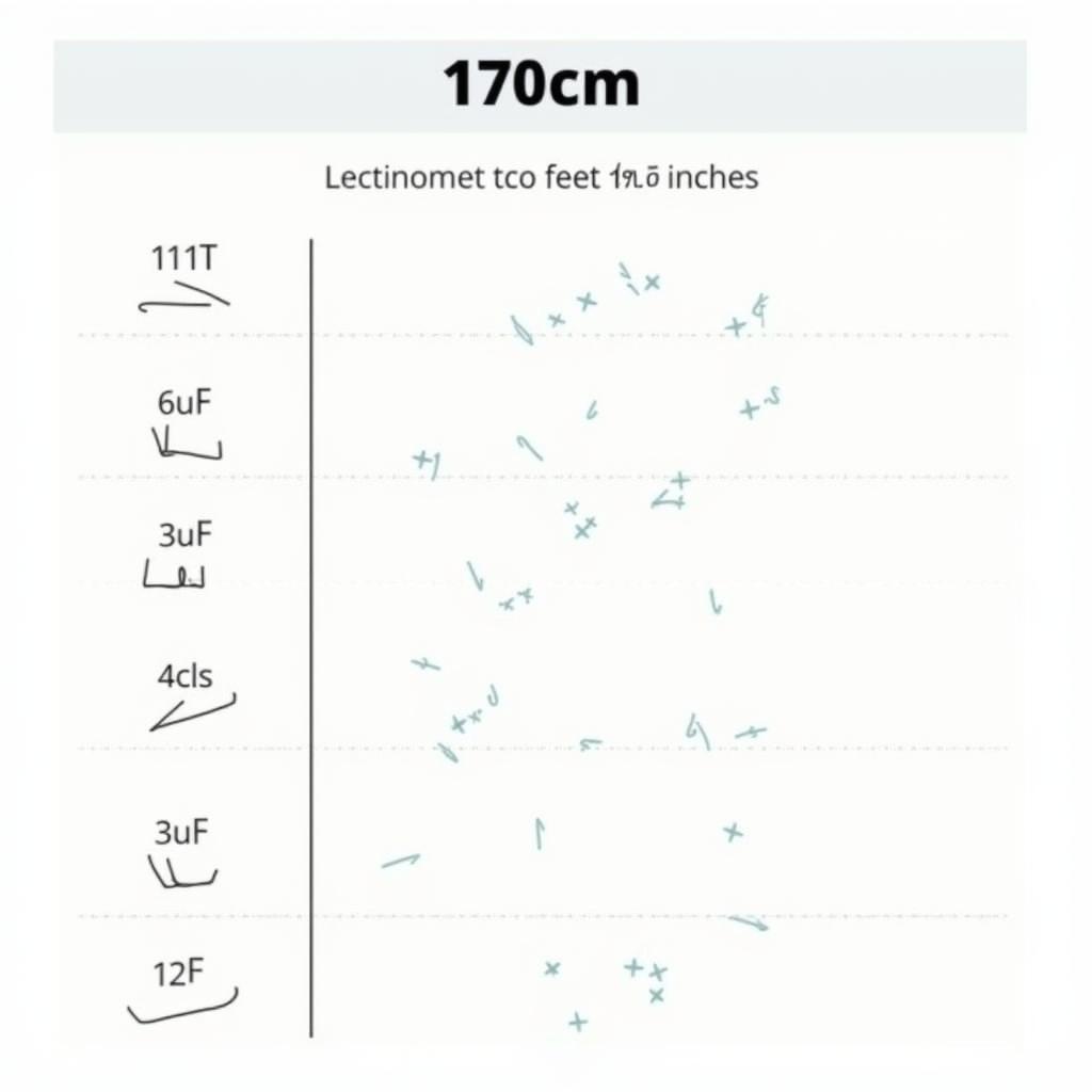 Height conversion chart