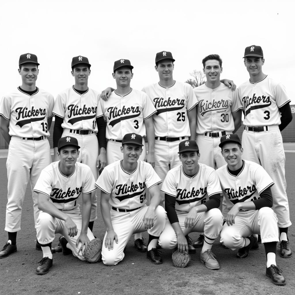 Hickory Hawks Team Photo 1950s