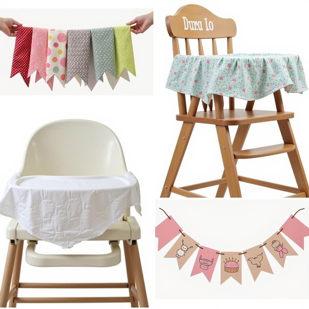 High chair banner styles and options