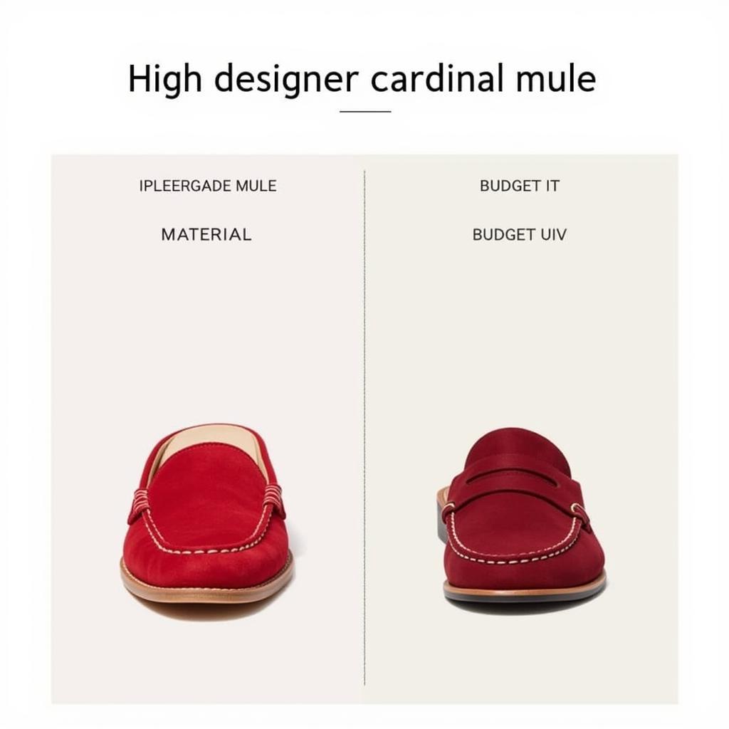 High-End vs. Budget-Friendly Cardinal Mules