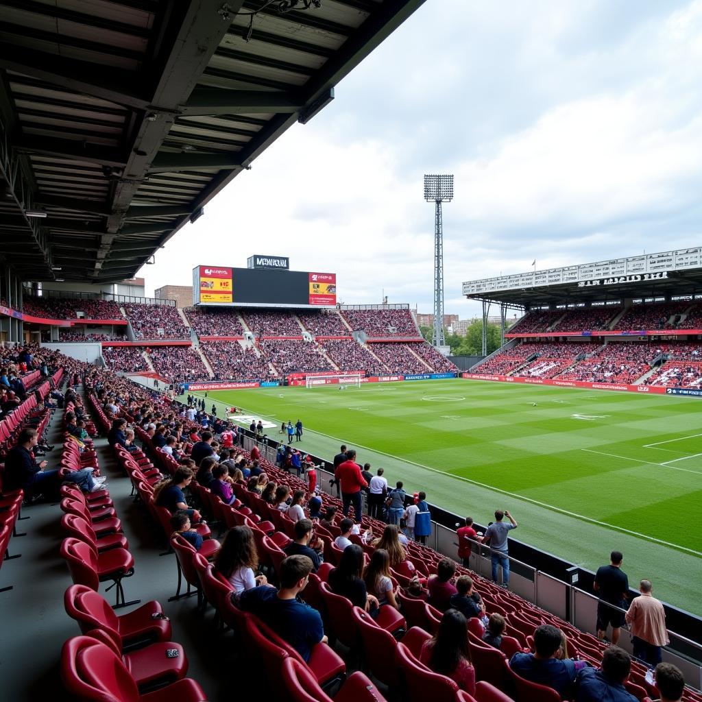 View from the Lower Bowl at Historic Crew Stadium