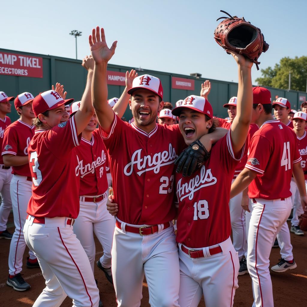 Holy Angels Baseball Championship Celebration