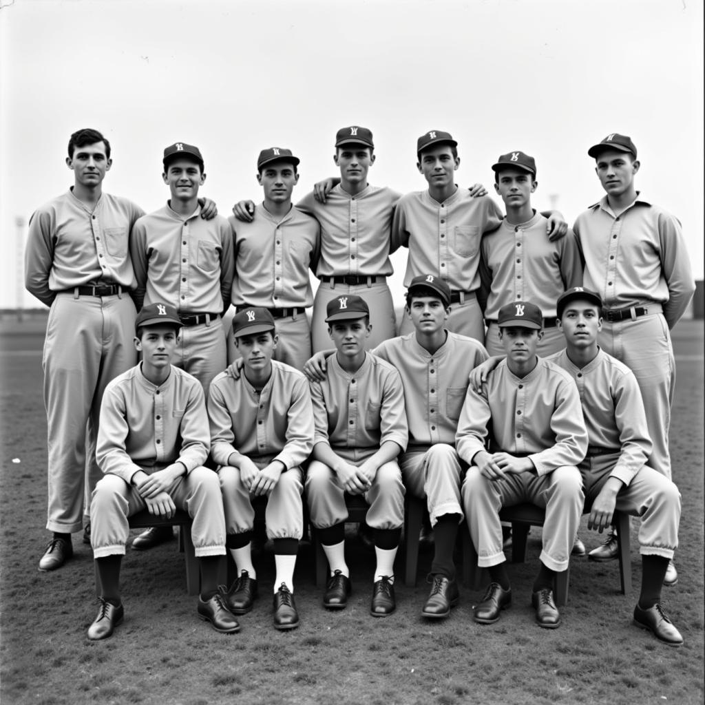 Early 20th Century Holy Angels Baseball Team