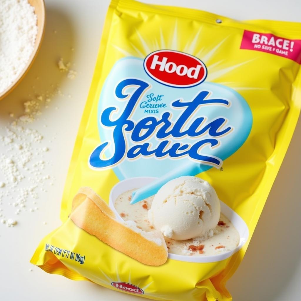 Hood soft serve ice cream mix packaging