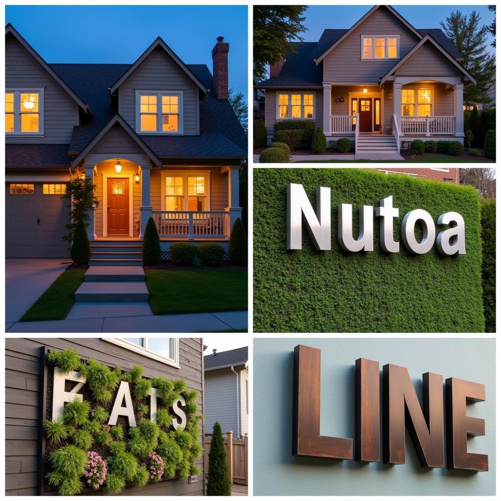 House Letters Metal Design Ideas