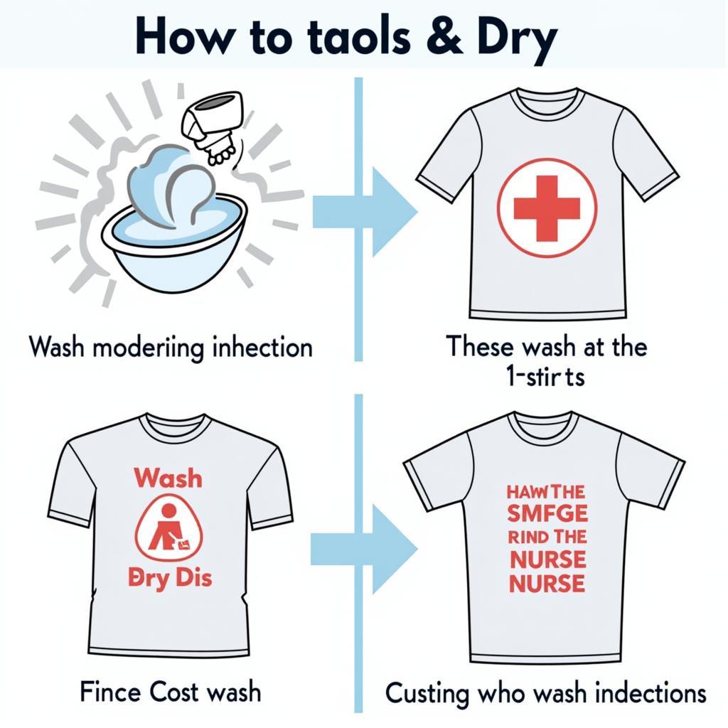 Caring for Your Funny Nurse T-Shirt - Washing and Drying Instructions