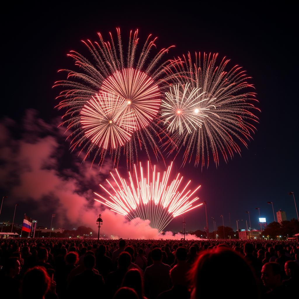 Spectacular Fireworks Display at Hudson Booster Days