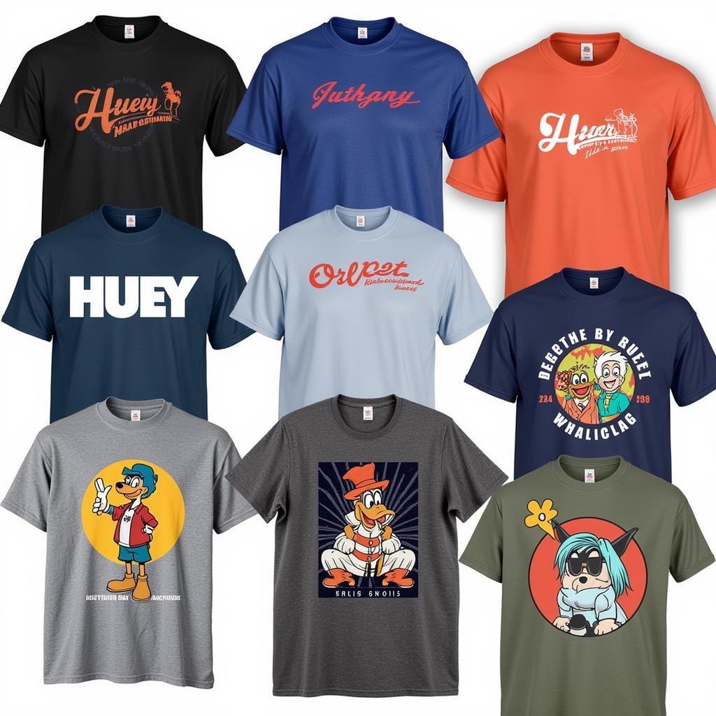 Various Huey T-shirt Designs