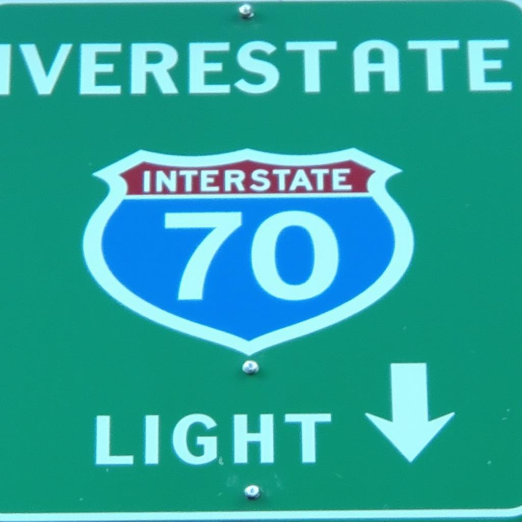 I-70 Highway Sign