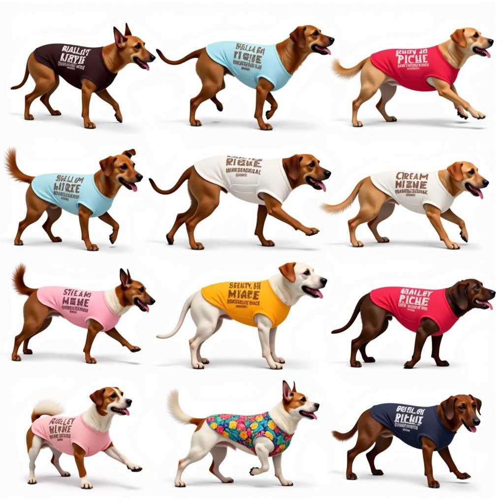 Ice Cream Running Dog Shirt Designs