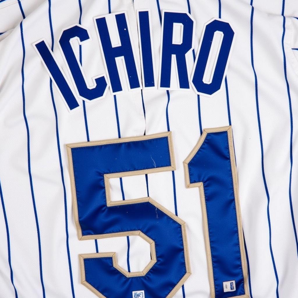 Ichiro Orix Blue Wave game-worn jersey