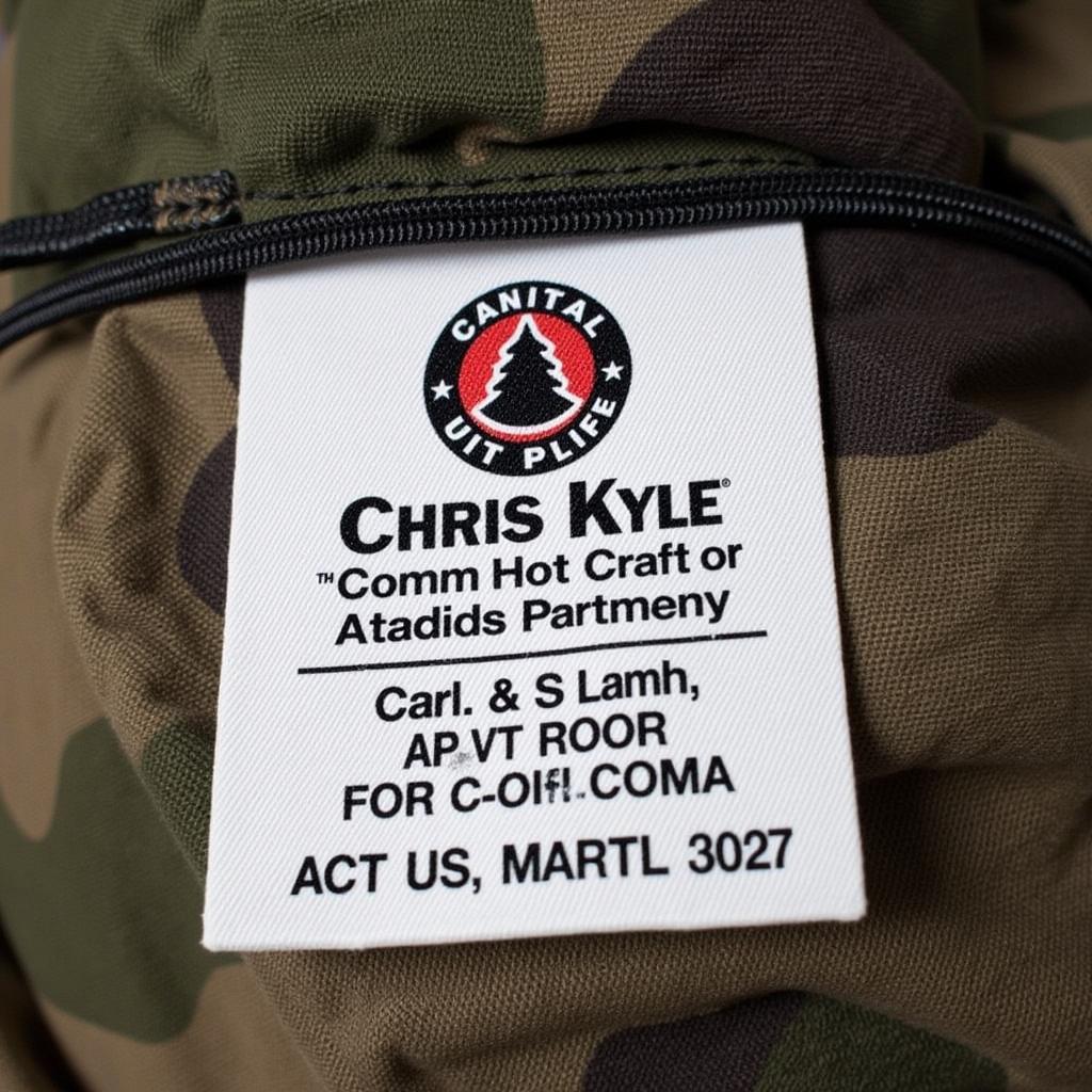 Authentic Chris Kyle Craft Merchandise Identification