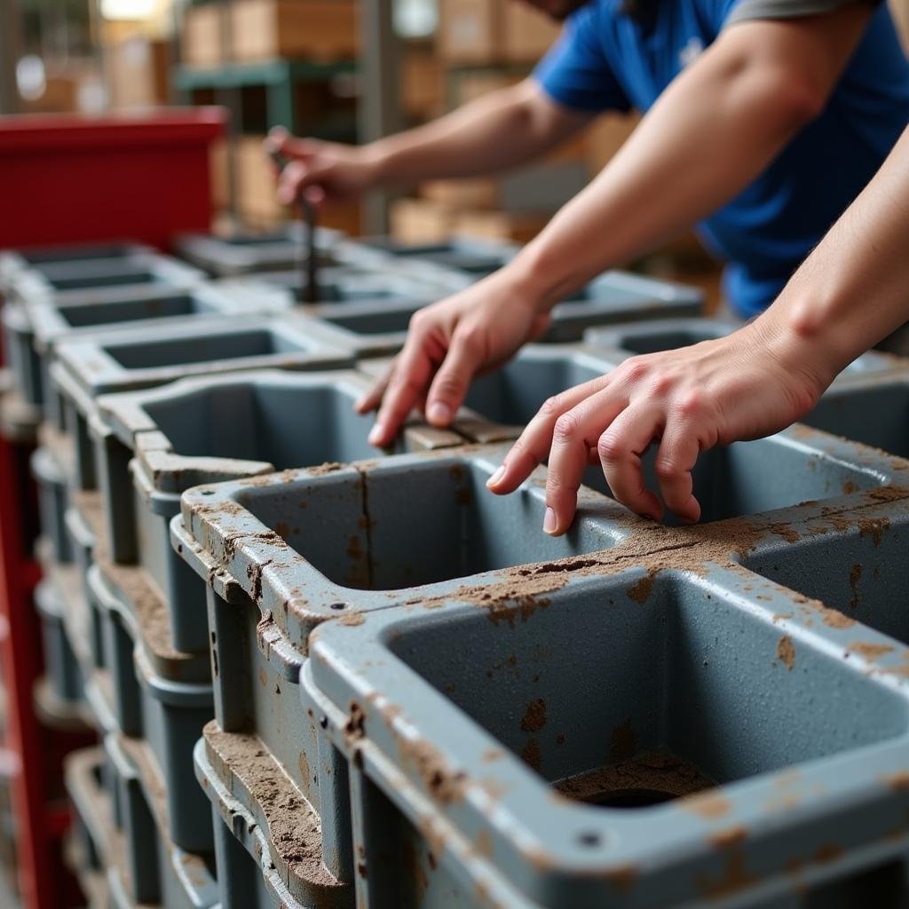 Inspecting Used Bin Blocks for Quality