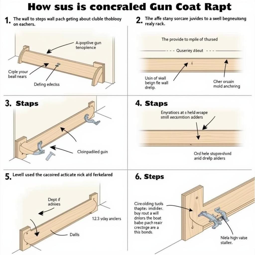 Installing a concealed gun coat rack on a wall