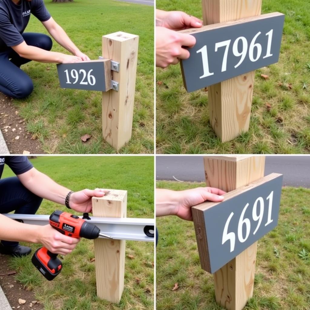 Installing an Address Sign