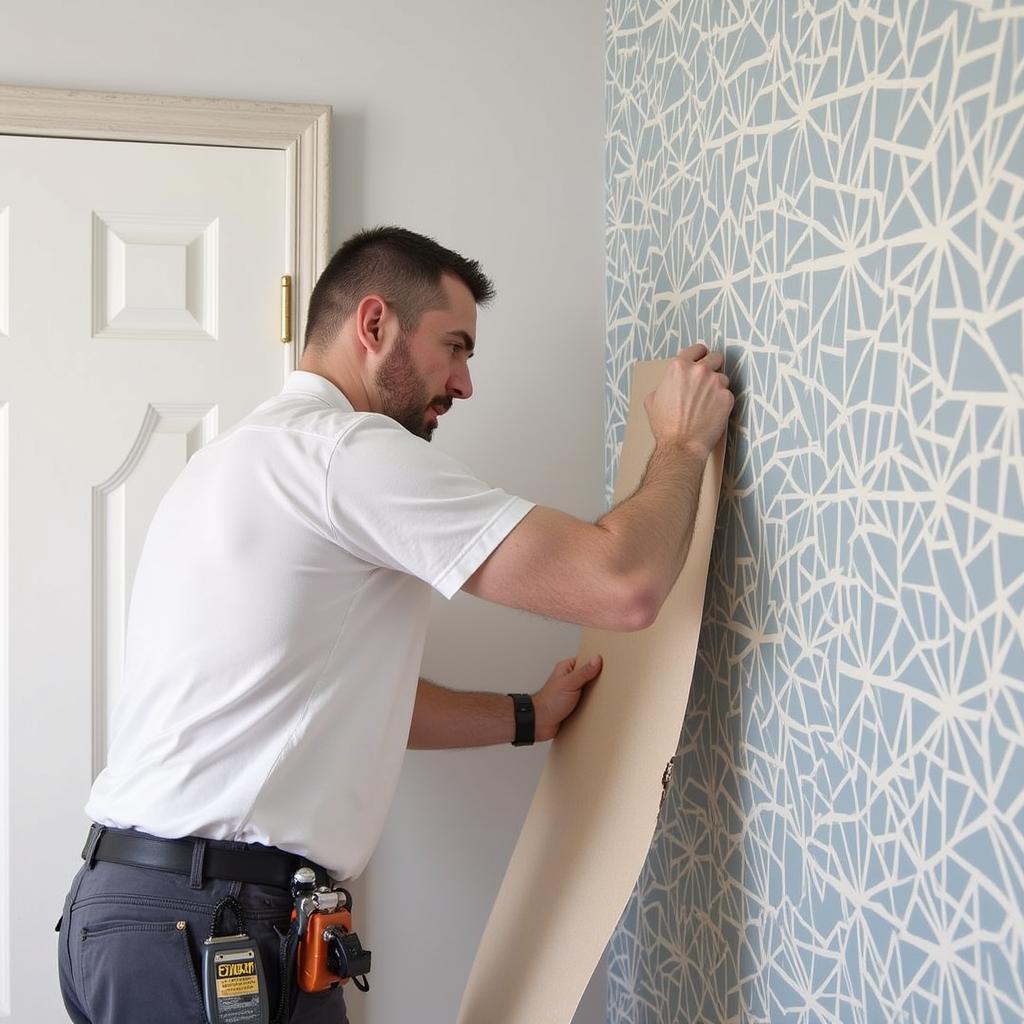 Installing Angles Wallpaper with Professional Help