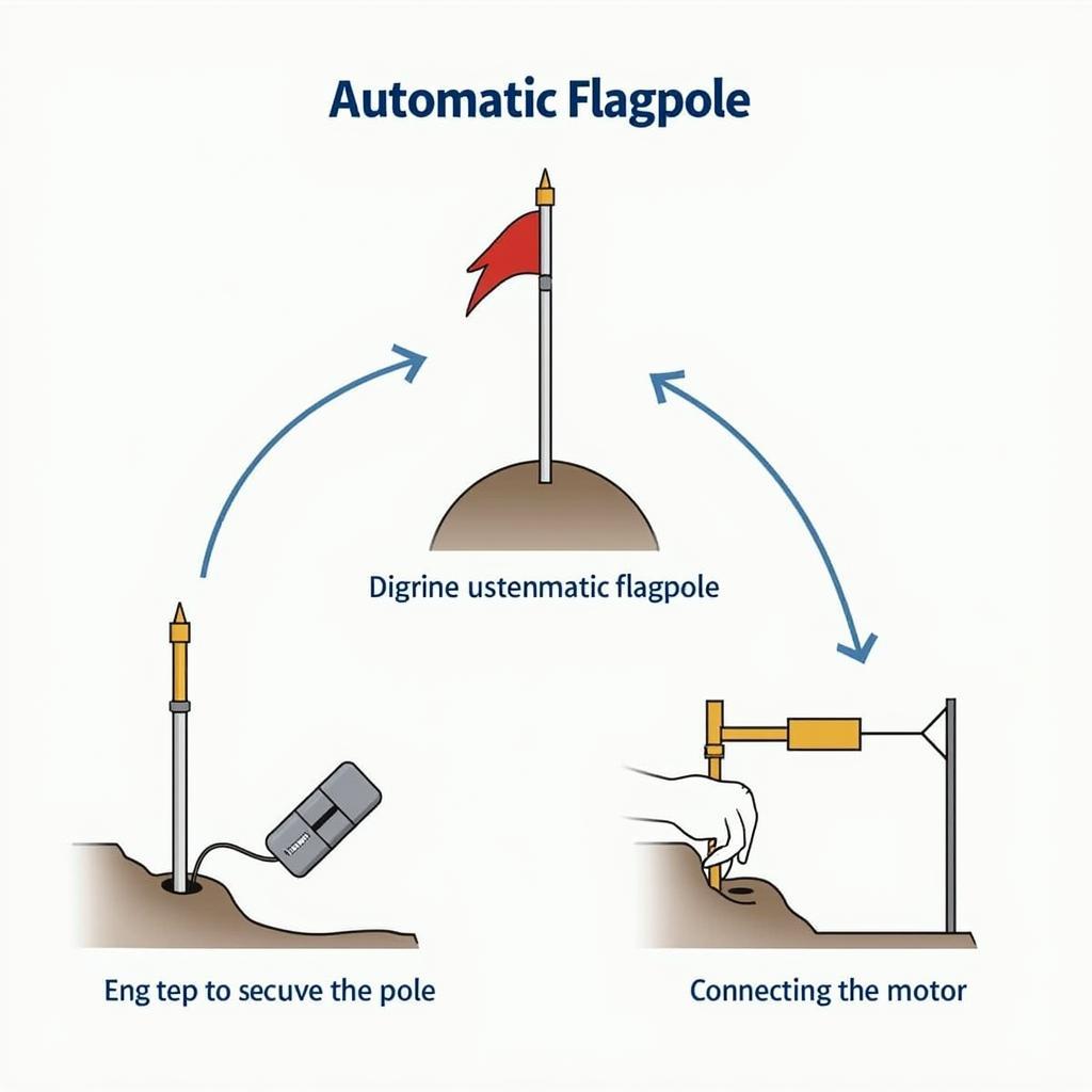 Step-by-step guide to install an automatic flagpole