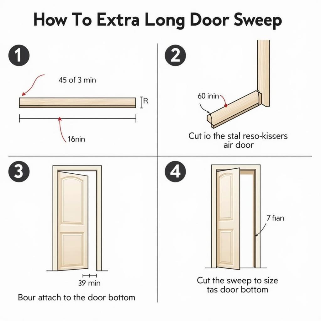 Installing an Extra Long Door Sweep