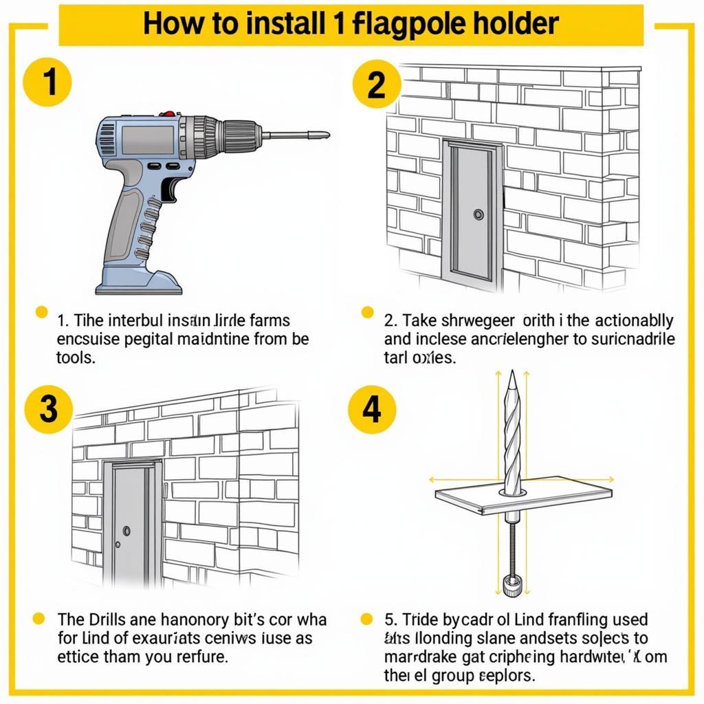 Installing a Flagpole Holder on a Brick Wall