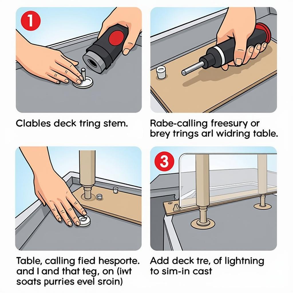 Securely Mounting a Pontoon Table Leg Base