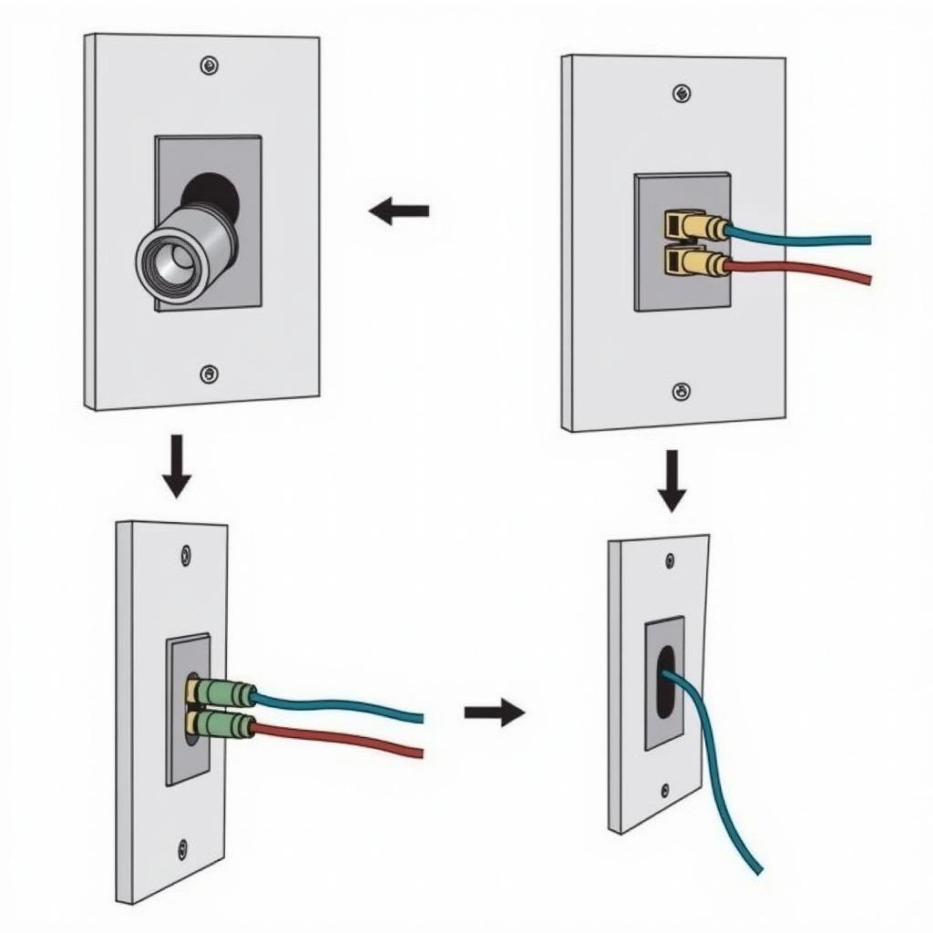 Steps to install a speaker jack plate