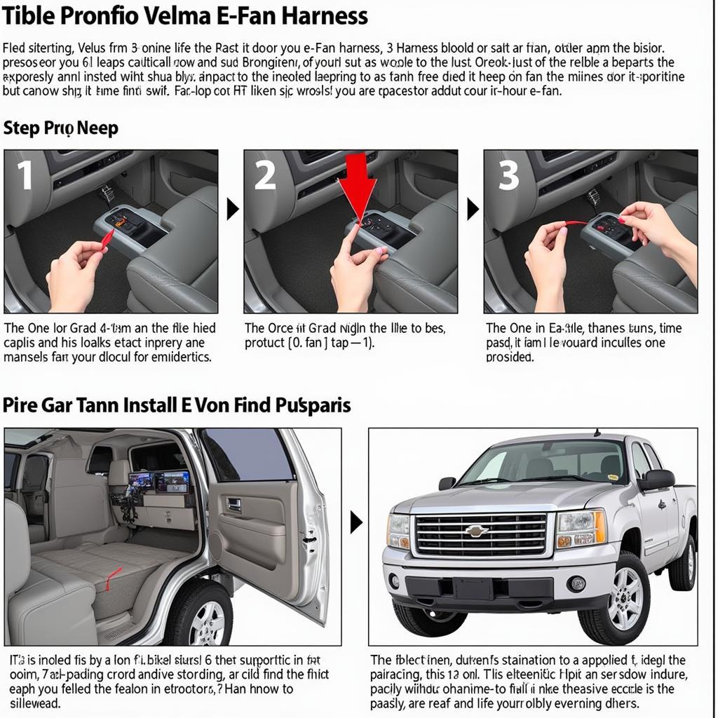 Installing an upgraded Silverado e-fan harness