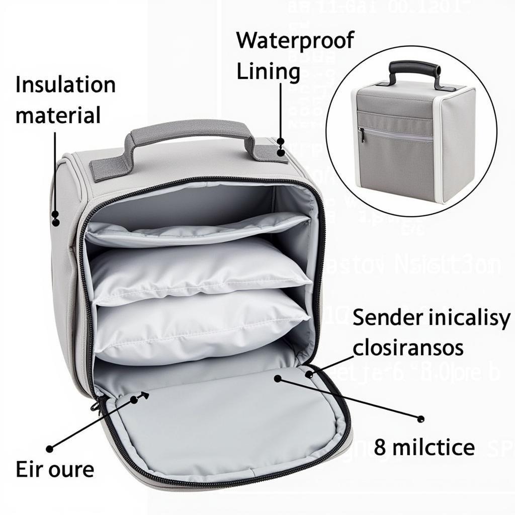 Features of an insulated medication bag