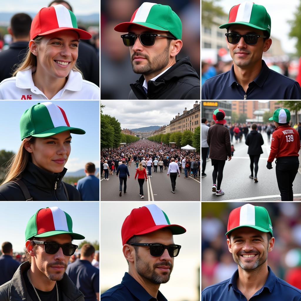 Wearing an Italian Flag Hat: Different Occasions