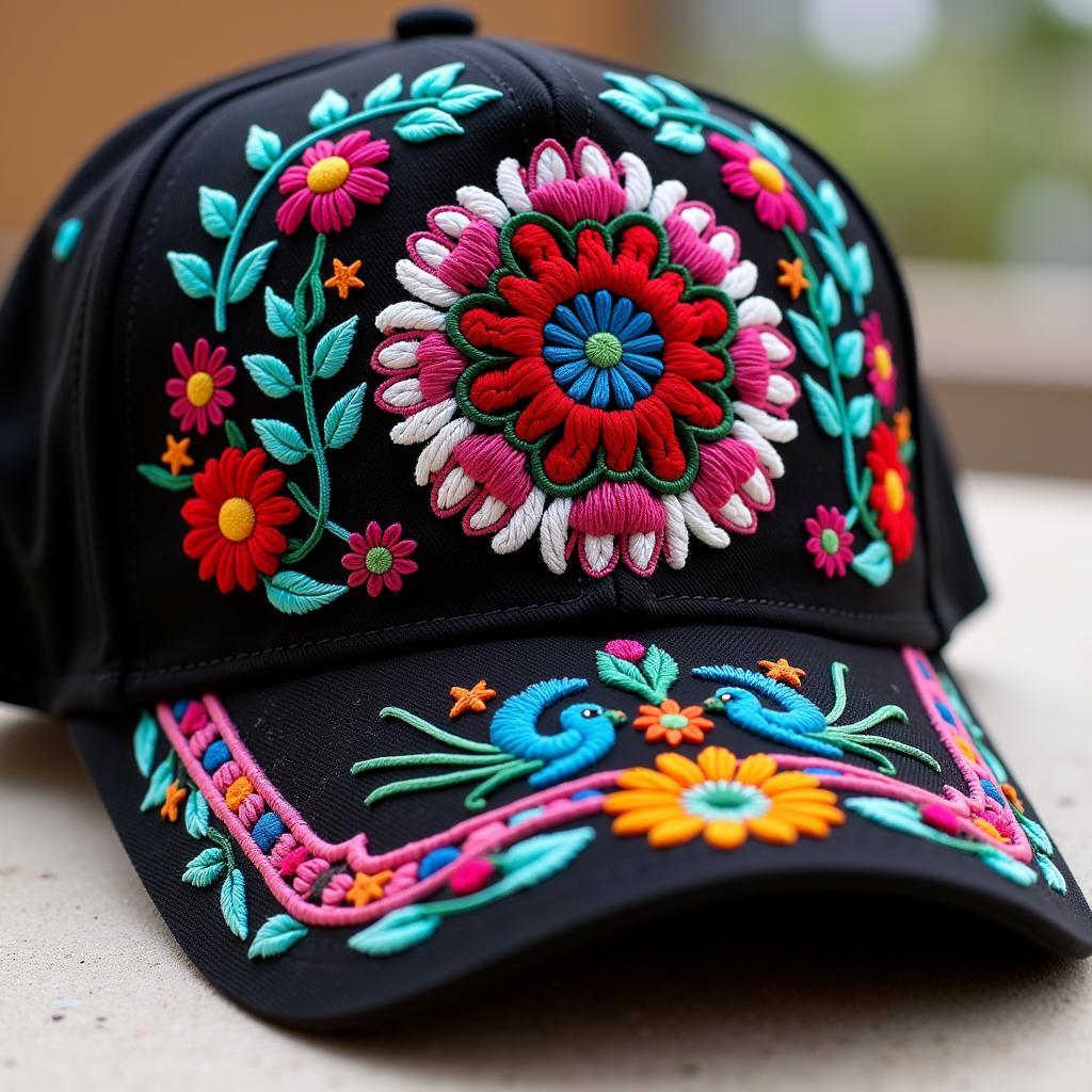 Jalisco baseball cap with traditional embroidery