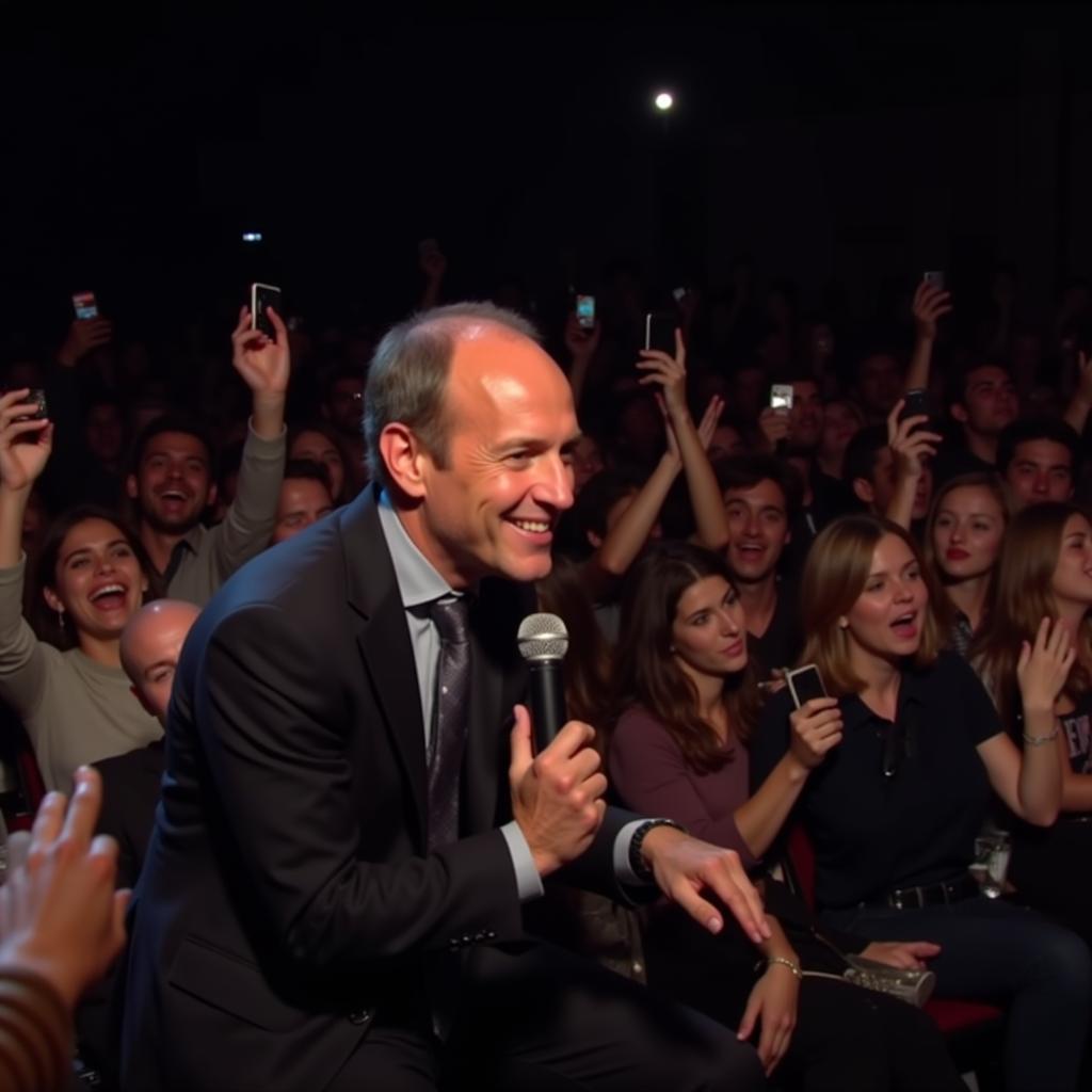 James Taylor sharing a heartfelt moment with fans during his Kansas City concert