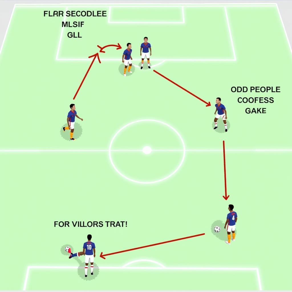 Midfielder demonstrating initial foot placement for Jaws 1B move