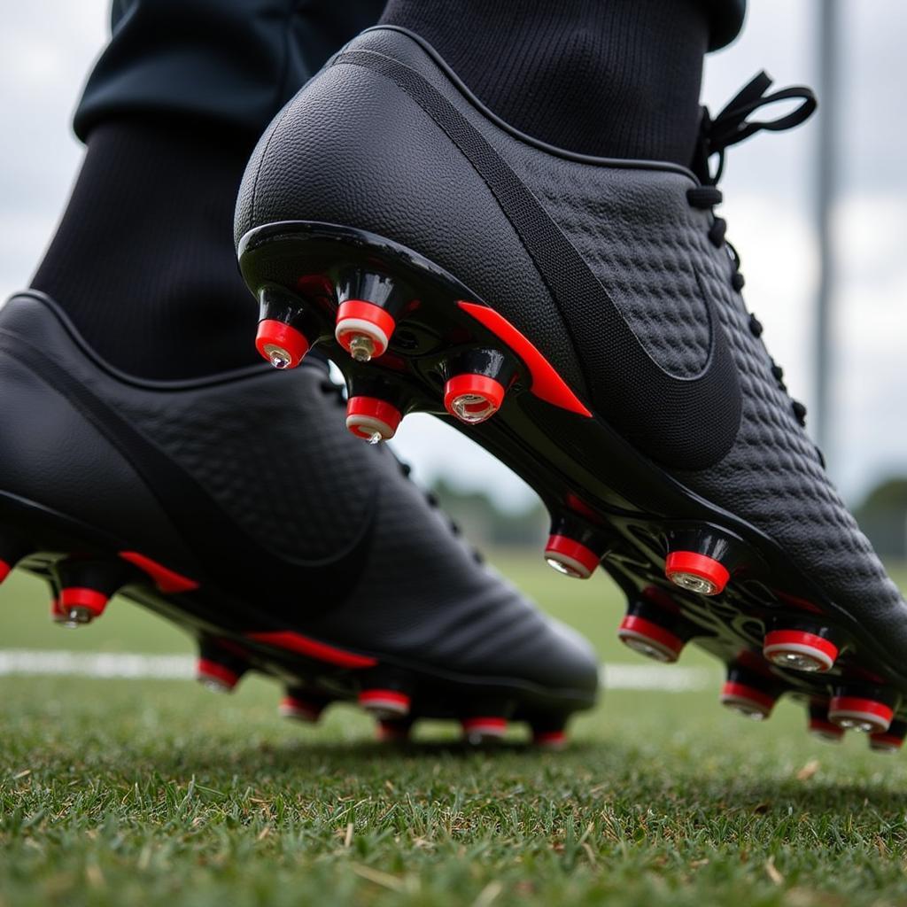 Close-up of JD Bat Football Boots