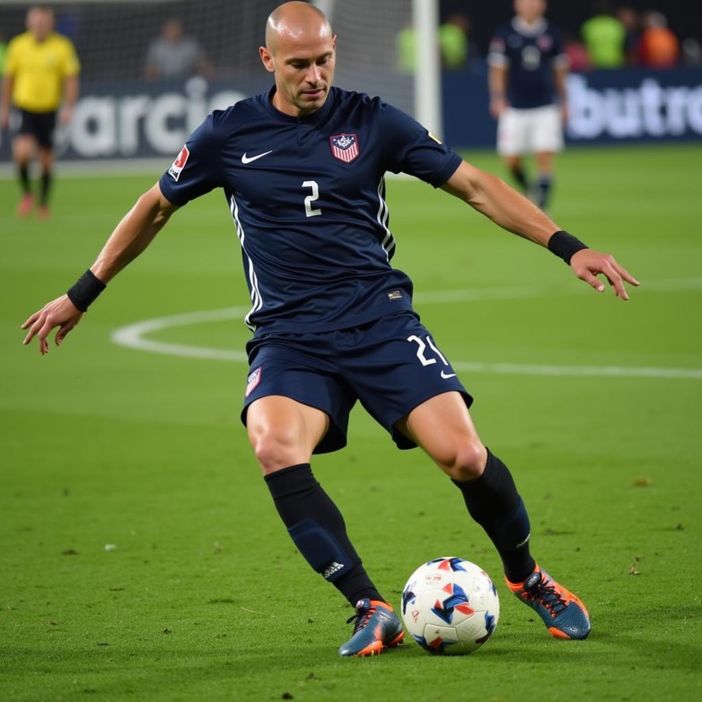 Jeff Stanek demonstrating ball control drills