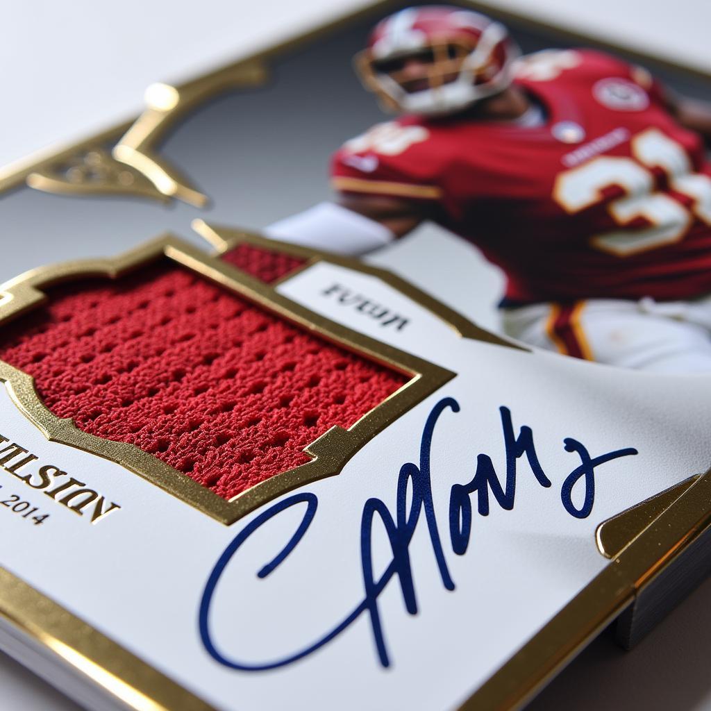 Close-up image of a jersey fusion card