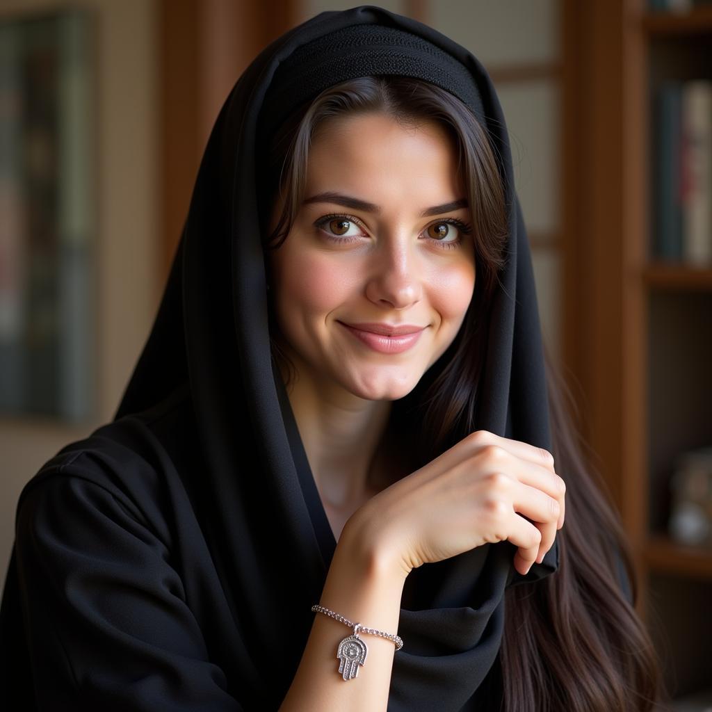 Jewish Woman Wearing Bracelet