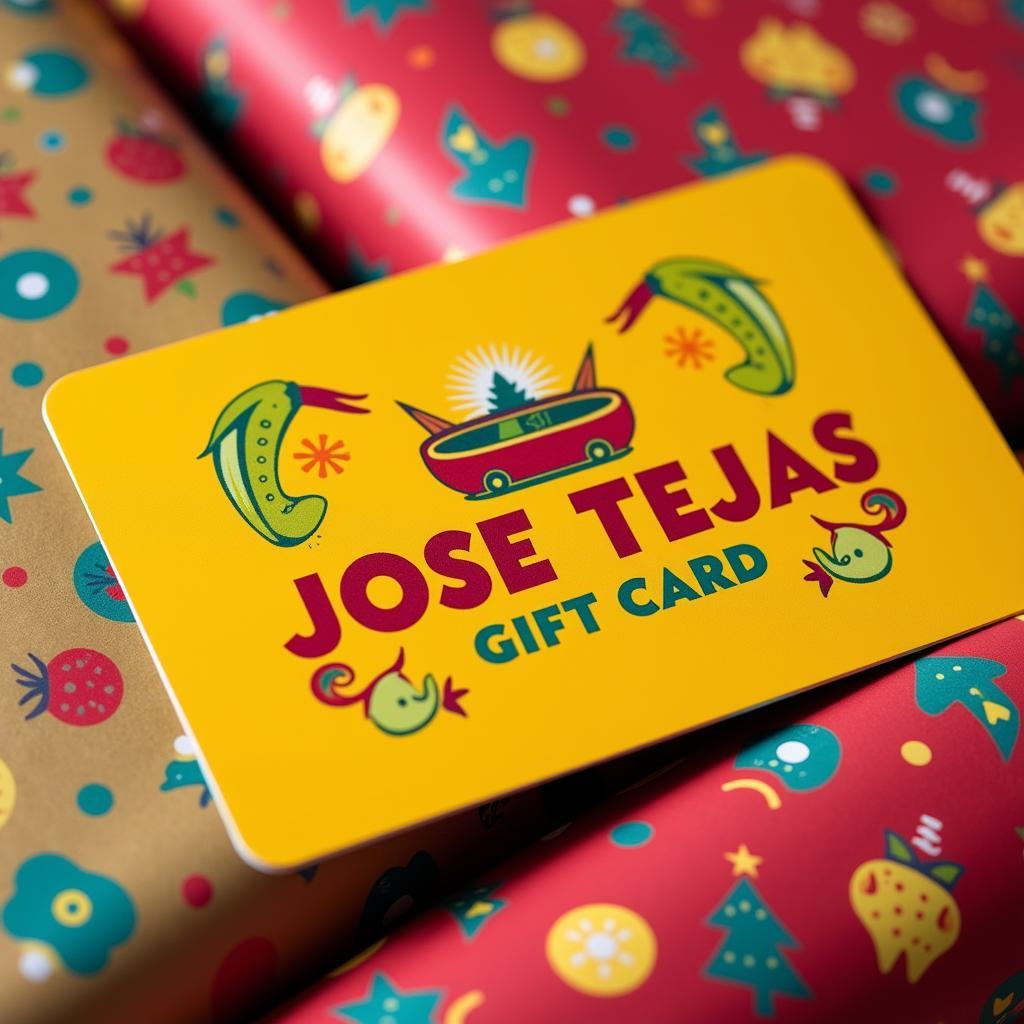 Vibrant Jose Tejas Gift Card Design