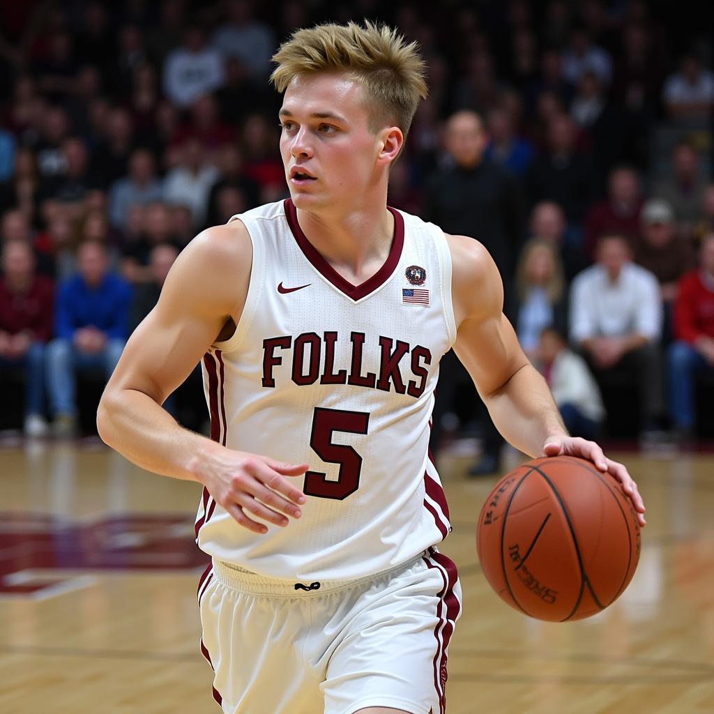 Josh Foulks during his college baseball years