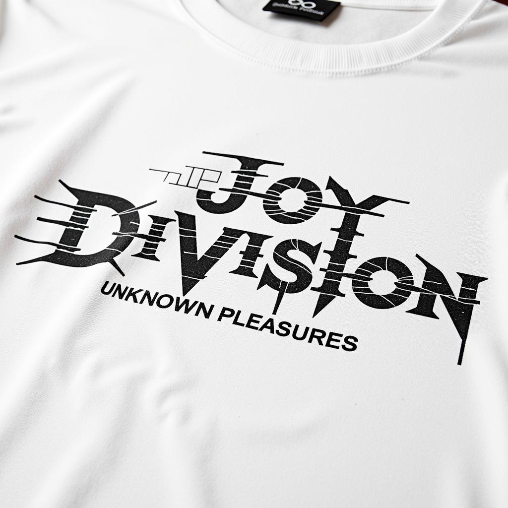 Joy Division t-shirt design close-up