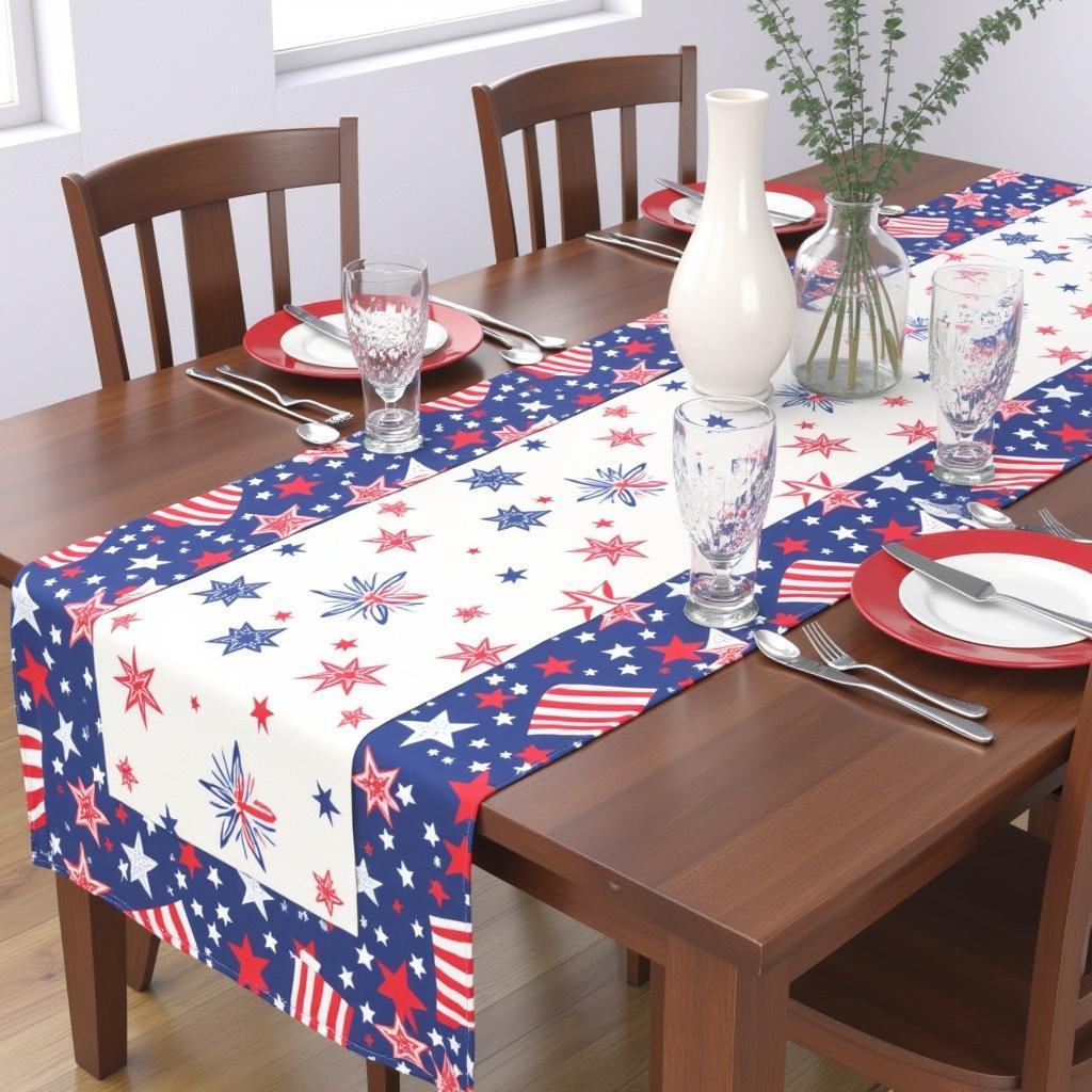 Festive July 4th table runner ideas