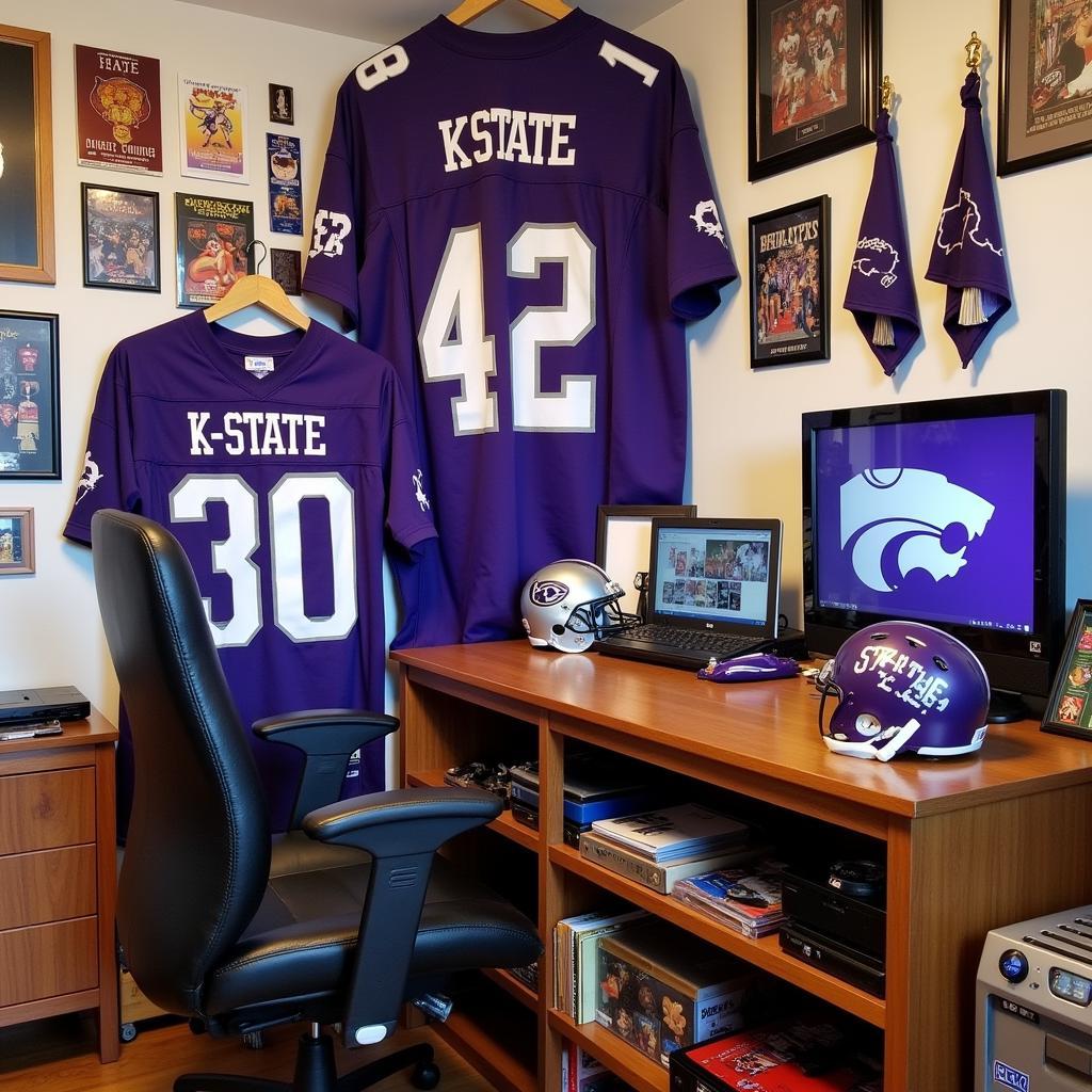 K State Mini Helmet in Fan Cave