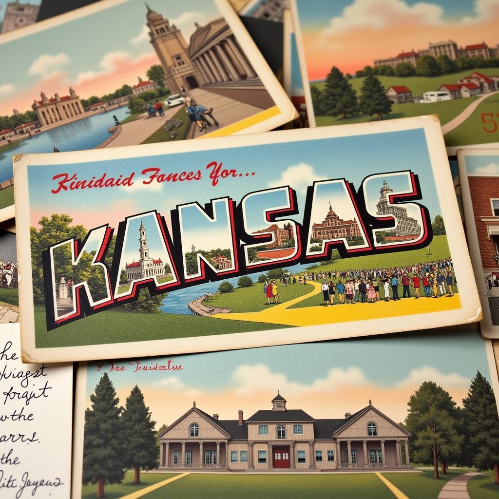 Vintage Kansas Postcard Collection