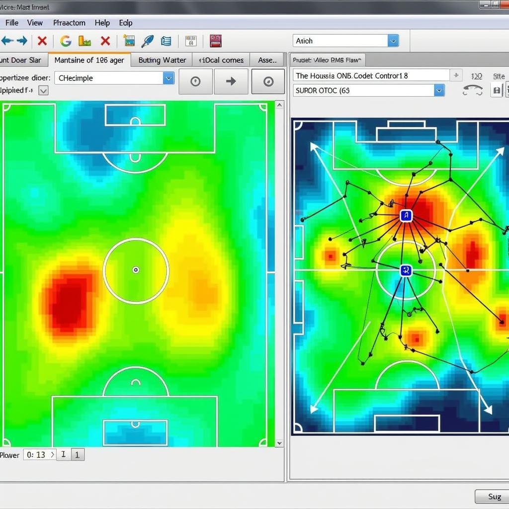 Visualizing game strategies on KC Workbench using heatmaps and passing networks