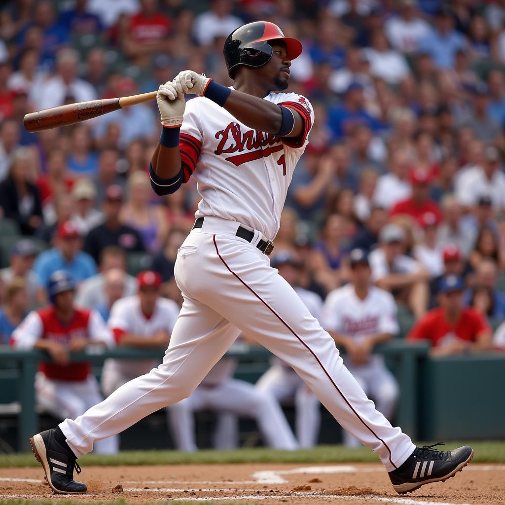 Ken Griffey Jr. Swinging a Baseball Bat