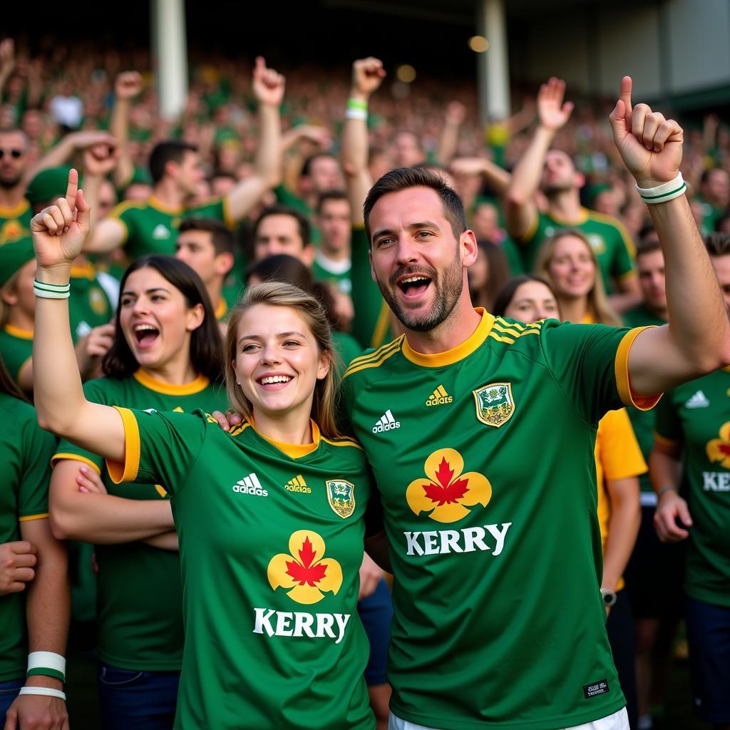 Passionate Kerry Fans Sporting their Colors