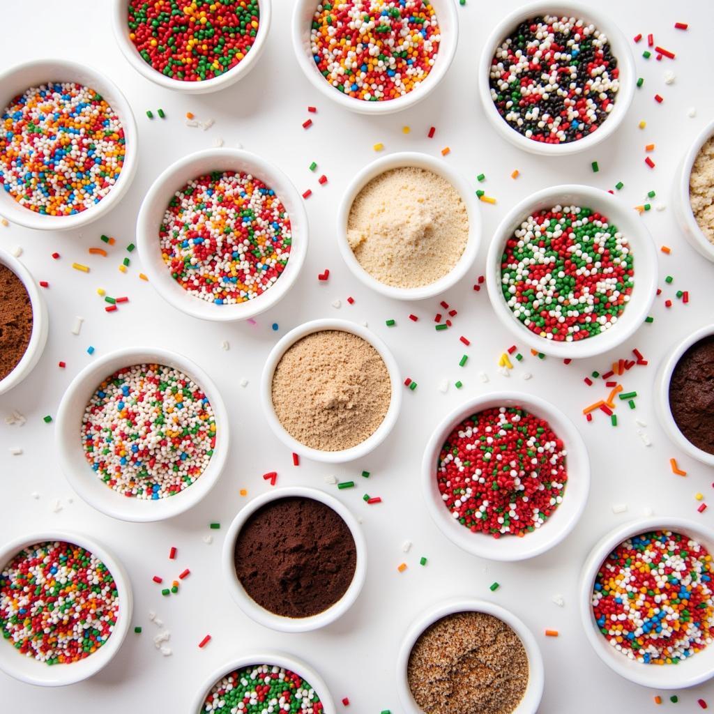 A variety of People's Keto sprinkles in different colors and flavors.