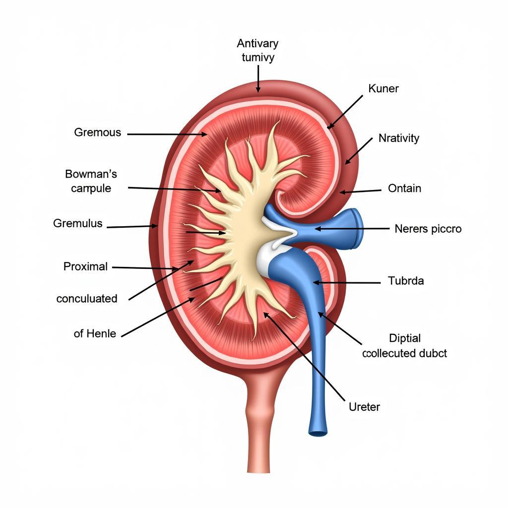 Detailed Kidney Anatomy Diagram