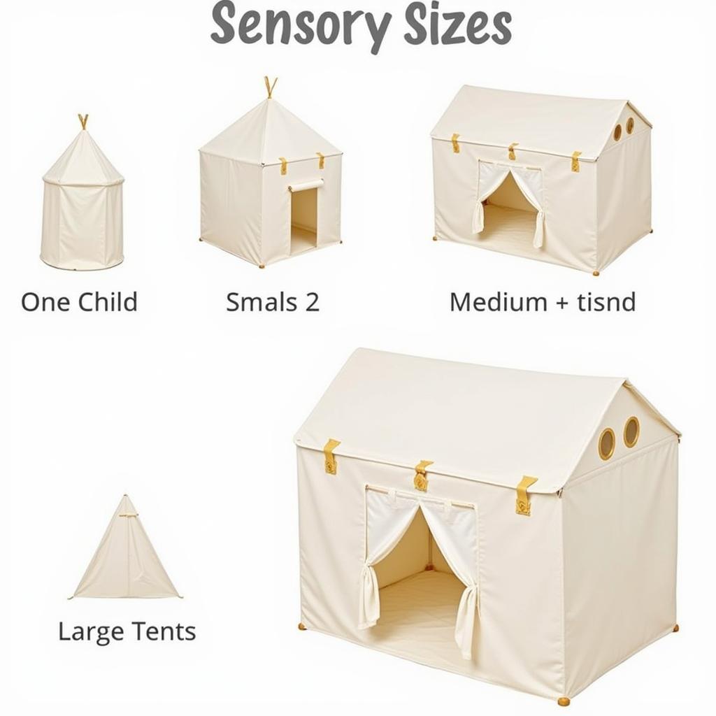 Kids Sensory Tent Size Options